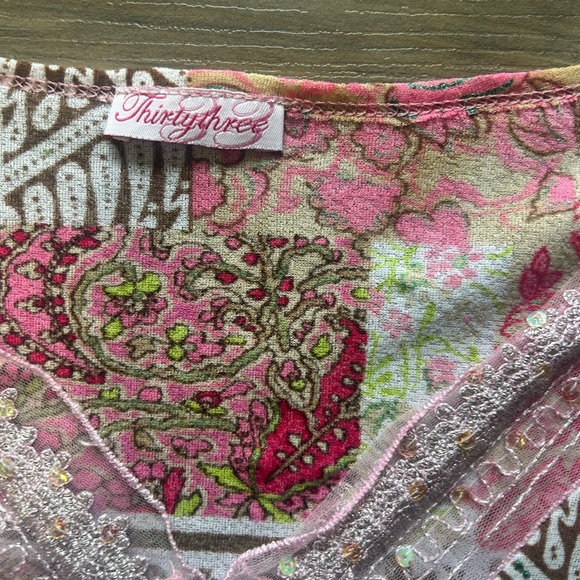 ThirtyThree Fairycore Patchwork Long Sleeve Top - Picture 2 of 4